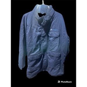 2112 Flash Fire And Arc Flash Protection Navy Solid Workwear Jacket 9OZ FR twill